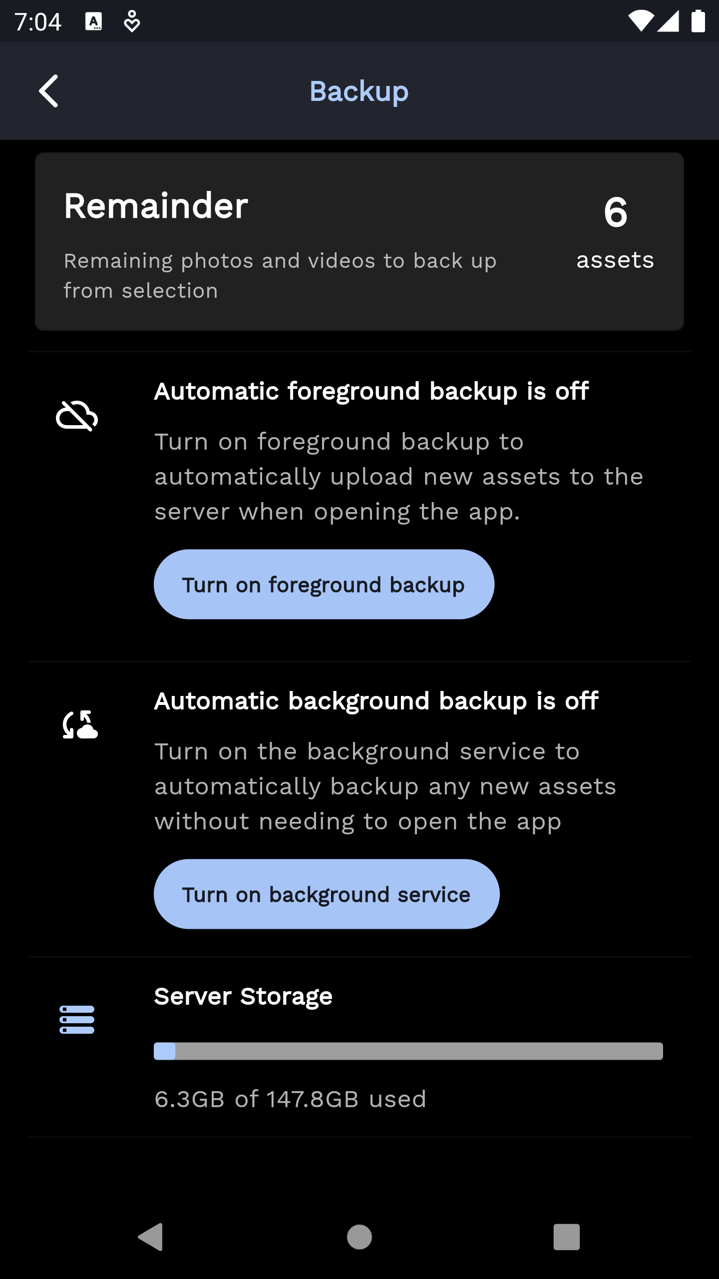 Foreground&Background Backup